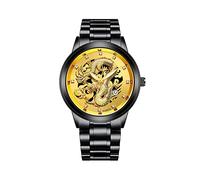 Men Business Fashion Gents Quartz Watch Stainless Mens Thin Watch (C, One Size)