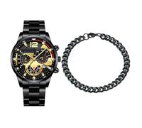 Men Business Watch, Classic Watch, Fashionable Calendar Wristwatch with Bracelet for Father Husband Boyfriend Son Friends