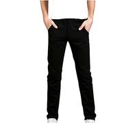 Men Cargo Trousers Jogger Pants Black Jeans Mens Loose Fit Trend Retro Classic Ripped Jeans Micro Elastic Slim Darwstring Straight Leg Regular Fit Classic Basic Denim Black XXL