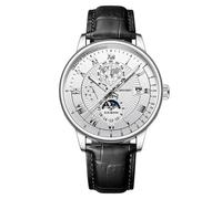 Men Casual Leather Analog Quartz Watch Ms. Wristwatch Clock Business Date Casual Watch Boys Digital Watches Ages 11-15 (C, One Size)