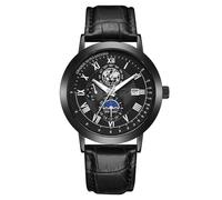 Men Casual Leather Analog Quartz Watch Ms. Wristwatch Clock Business Date Casual Watch Gmas110sr-7a (A, One Size)