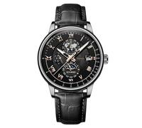 Men Casual Leather Analog Quartz Watch Ms. Wristwatch Clock Business Date Casual Watch Gw5600 (E, One Size)