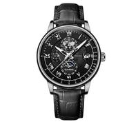 Men Casual Leather Analog Quartz Watch Ms. Wristwatch Clock Business Date Casual Watch Ssc813 (F, One Size)