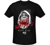 Men Casual Shirt Fashion Shirt Nate Diaz I'm Not Surprised T-Shirt Black XXL