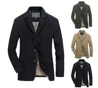 Men Casual Sports Coats - Mens Jackets Smart Casual Blazer Regular Fit Lapel Button Up Suit Jacket Solid Color Long Sleeve Tuxedo Business Gentleman Outerwear Fashion Simple Blazers With Pocket