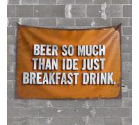 Men Cave Decor Beer: More Than Just A Breakfast Drink? Tapestry Funny Bedroom Decor Beer Decorations for Man Cave(100X150CM)