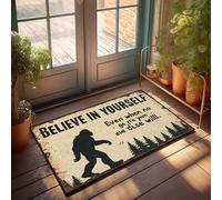 Men Cave Decor Believe In Yourself: The Unseen Strength Within Doormat Outdoor Door Mats For Front Door Farmhouse Welcome(40X60CM)