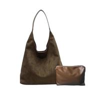 Men Cher Large Capacity Frosted Leisure Tote Bag Lazy Tote Bag Retro Simple Fashion Women Ice Packs Lunch Kids, Green, A