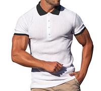 Men Christmas Tops Dress Men Tops Blouse Short Sleeve 50Th Birthday Gifts for Men Formal Men's Muscle T Shirts Stretch Short Sleeve Workout Tee Casual Slim Fit Shirt Mens Clothes Sale Clearance White