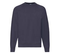 Men Classic Raglan Sweatshirt Round Neck Fruit of the Loom Pullover Jumper S-4XL