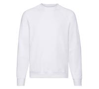 Men Classic Raglan Sweatshirt Round Neck Fruit of the Loom Pullover Jumper S-4XL