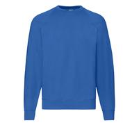 Men Classic Raglan Sweatshirt Round Neck Fruit of the Loom Pullover Jumper S-4XL