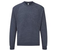 Men Classic Raglan Sweatshirt Round Neck Fruit of the Loom Pullover Jumper S-4XL