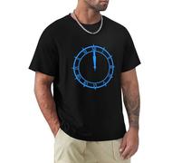 Men Clothing O-Neck Persona 3 Clock Graphic T-Shirt Persona 5 Urban Thief Game Sleeve Short Black