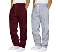 Men Cord Trousers Sweatpants Jogging Pants for Men Waterproof Joggers 29 Leg Joggers Pull On Pants Baggy Trousers Grey Sweatpants Warm Chef Big and Tall Clothing
