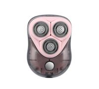 Men Cordless Electric Razor, Safety Razors for Men, with One-Button Start and Removable Cleaning Blade and Knife Net, USB Charging, Men's Electric Rotary Shavers for Home, Office, Travel(Pink)
