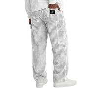 Men Corduroy Straight Leg Pants Relaxed Fit Patch Pocket Trousers Casual Style Durable Fabric