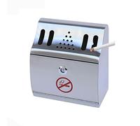 Men Creative Ashtrays - Outdoor Lockable Wall Mounted Cigarette Butt Container, Silver Metal Ashtray On The Wall, Suitable For Restaurants, Hotels, Bars, Clubs And Offices