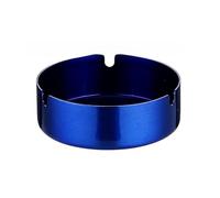 Men Creative Ashtrays - Wall Mounted Ash Bin, Stainless Steel Cigarette Butt Container, Portable Desktop Ashtray, Suitable For Home/office Multiple Scenes(Blue,10 * 10 * 3.5CM)