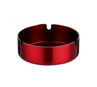 Men Creative Ashtrays - Wall Mounted Ash Bin, Stainless Steel Cigarette Butt Container, Portable Desktop Ashtray, Suitable For Home/office Multiple Scenes(Red,10 * 10 * 3.5CM)