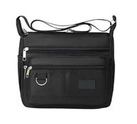 Men Crosse Bag, Single Shoulder Men | Spacious Multi-Pocket Waterproof Shoulder Bag - Practical Versatile Chest Backpack for Sports Everyday Life, Black, Se référer à la description