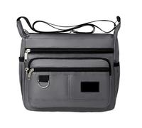Men Crosse Bag, Single Shoulder Men | Spacious Multi-Pocket Waterproof Shoulder Bag - Practical Versatile Chest Backpack for Sports Everyday Life, grey, Se référer à la description