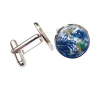 Men Cufflinks Celestial Glass Cufflinks Space Theme Cuff Links Orb Shirt Fasteners With Clear And Secure Bar Back Suitable for weddings office parties gift giving daily wear, color to 5