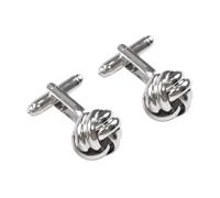 Men Cufflinks, Polished Smooth Surface Twist Shape Alloy Classic Versatile Formal, For Wedding Black Tie Business Meeting Engagement Ceremony Suit Shirt Dress Accessory Gift For Him Silver S