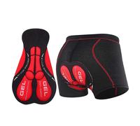 Men Cycling Shorts 5d Gel Padded Underwear Mtb Mountain Bike Bicycle Short Pants S-3xl - Snngv Tw Red Black