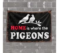 Men Decor Home Is Where The Pigeons. Tapestry Bed Room Asserories Men Decor(75X100CM)