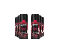 Men 'Deodorant Body Spray' Cherry Spritz w/ 72Hrs Freshness 150ml, 6pk Lynx White One Size