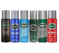 Men Deodorants Body Spray Multipack 6 x 200ml Featuring BRUT Original Attraction Totale Musk Oceans Sport Style Anti-Perspirant Original for Long-Lasting Freshness and Confidence