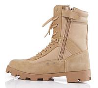 Men Desert Tactical Military Boots, Mens Working Safty Shoes Breathable Army Combat Boots, Men Hiking Shoes,Brown-44