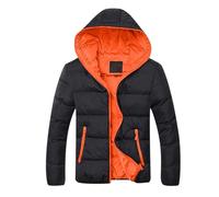 Men Down Jacket,Solid Long Sleeve Full Zip Warm Puffer Coat Thick Padded Cotton Quilted Coats,Mens Autumn Winter Outdoor Softshell Waterproof Windproof Thermal Jackets with Pockets Outwear S-6XL