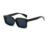 Men Driving Square Small Frame Sunglasses Women Beach Holiday Party Shopping Photo Shoot Sun Glasses(Black)