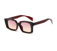 Men Driving Square Small Frame Sunglasses Women Beach Holiday Party Shopping Photo Shoot Sun Glasses(Red)