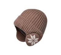 Men Ear Warmer Men and Women Outdoor Warm Hat in Winter Border Thickened Knitting Wool Hat Cold Proof Earmuff Cap Mountain Trapper Pink Cowboy Hat with Tiara Cycling Caps for Men