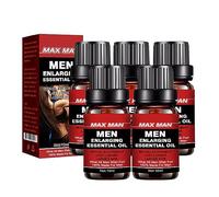Men Enlarging Essential Oil，Sexual Enhancement Erection Penis Growth Oil Longer Thicker Penis Energy Massage Essential Oil Men Energy for Care Delay 10ml (5PCS)