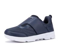 Men Extra Wide Fit Diabetic Shoes with Adjustable Closure for Swollen Feet Non-Slip Indoor Outdoor Slippers Comfy A Blue
