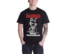 Men Fashion T Shirt Damned Mens T Shirt Black Just Cant Be Happy Band Logo Cause Short Sleeve T Shirts Black XXL