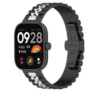 Men Fashion Watch Stylish Replacement Watch Strap with Stainless Steel Stud Band Compatible with Smartwatches (F, One Size)
