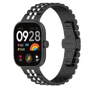 Men Fashion Watch Stylish Replacement Watch Strap with Stainless Steel Stud Band Compatible with Smartwatches (H, One Size)