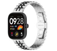 Men Fashion Watch Stylish Replacement Watch Strap with Stainless Steel Stud Band Compatible with Smartwatches (J, One Size)