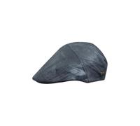 Men Flat Cap 100% Real Pure Goat Leather Ivy Gatsby Black and Brown Fully Lined Cap (UK, Alpha, L, Black)