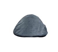 Men Flat Cap 100% Real Pure Goat Leather Ivy Gatsby Black and Brown Fully Lined Cap (UK, Alpha, XL, Black)