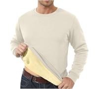 Men Fleece Sweatshirt Clearance,Yes I'm Always Freezing Sweatshirt,Christmas Wine Glass Printed Long Sleeve Jumpers Fleece Lined Sweater Padded Pullover Round Neck Tops Winter Warm Plush Jumpers S-4XL