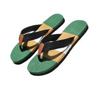 Men Flip Flops Non-Slip Beach Sandals Lightweight Cushioned Thong Big Size Summer Casual Shower Slippers for Outdoor Indoor Use(Green,6.5 UK)