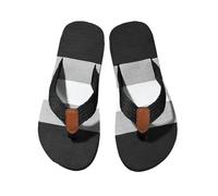 Men Flip Flops Non-Slip Beach Sandals Lightweight Cushioned Thong Big Size Summer Casual Shower Slippers for Outdoor Indoor Use(Black,9 UK)