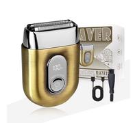 Men Foil Shavers,Mini Electric Razor for Face - IPX7 Waterproof Cordless Razor with LED Display & Travel Lock - Fast Charging,Dry/Wet Shaving