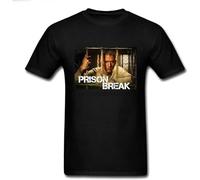Men Full Customized Michael Scofield T Shirt Prison Break Theme Shirts Team Gift Tee Short-Sleeve Top Tee T-Shirts Black L
